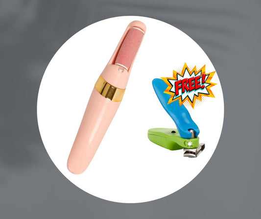 Lima eléctrica recargable [corta uñas luz LED de REGALO]